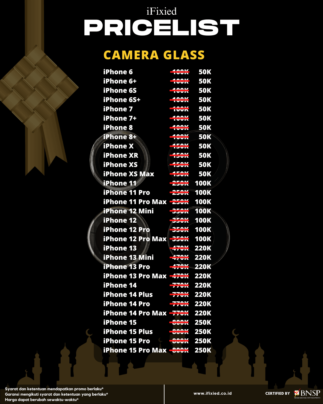 Daftar Harga Servise iPhone di
