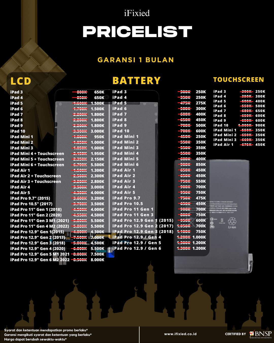 Daftar Harga Servise iPhone di