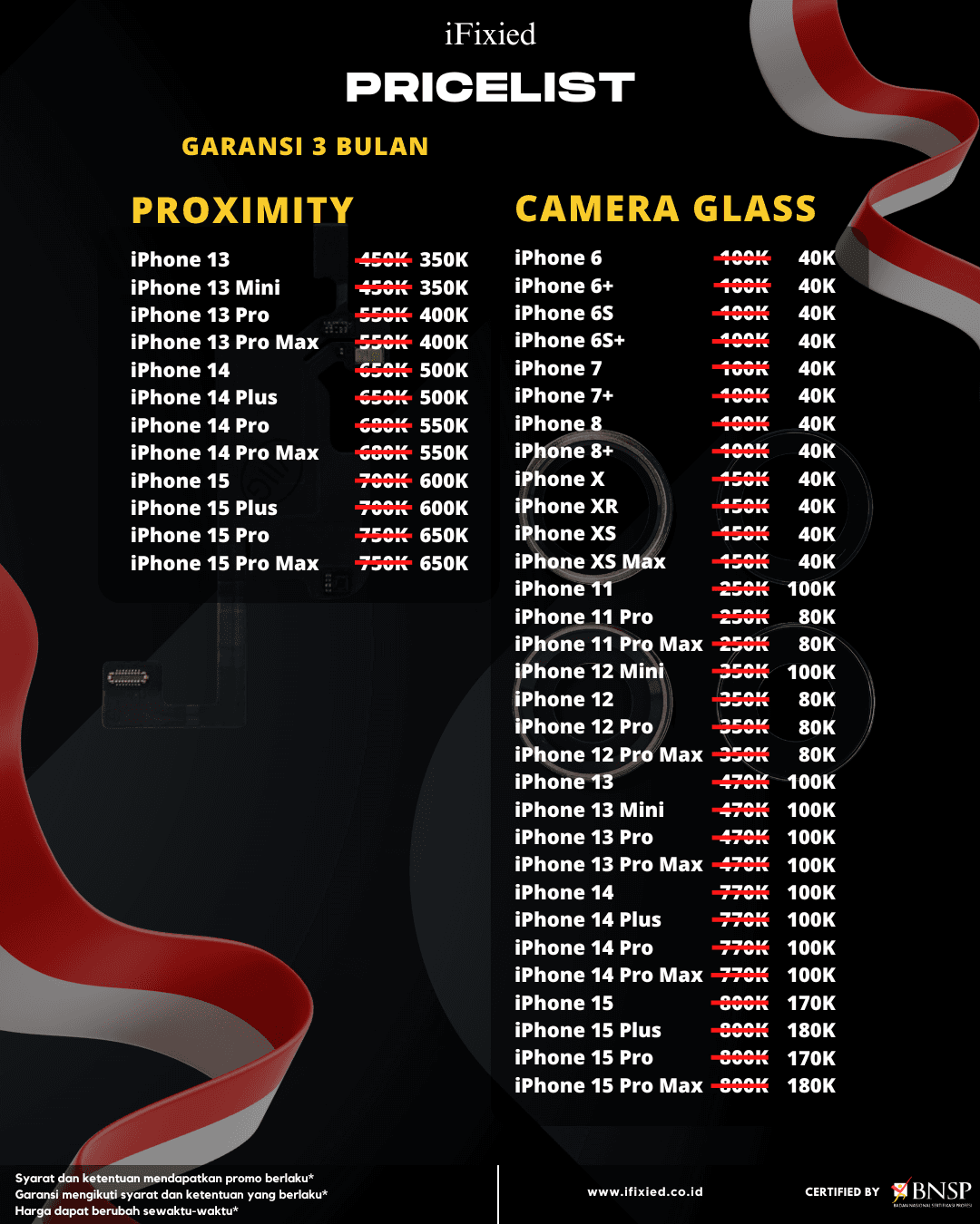 Daftar Harga Servise iPhone di
