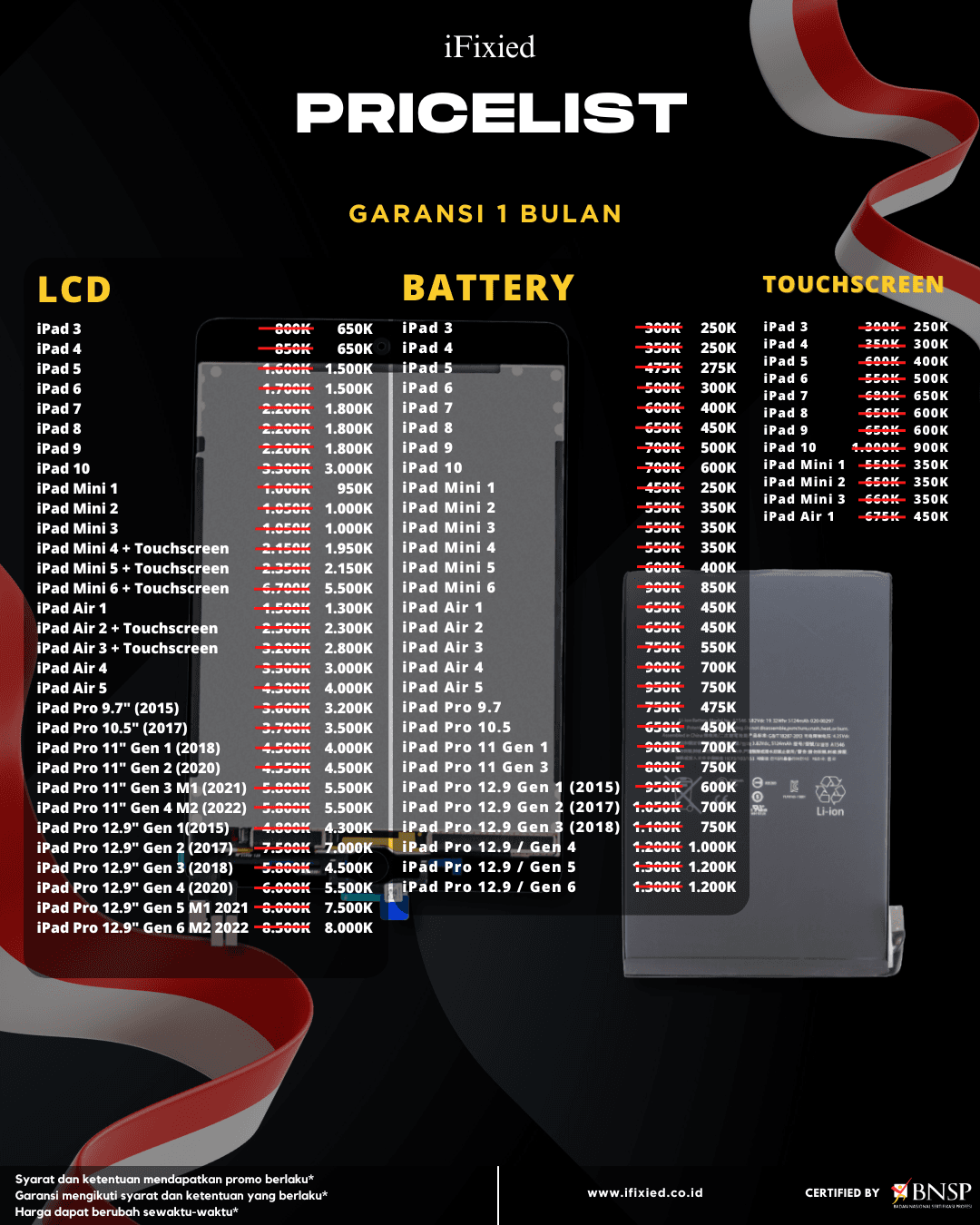 Daftar Harga Servise iPhone di